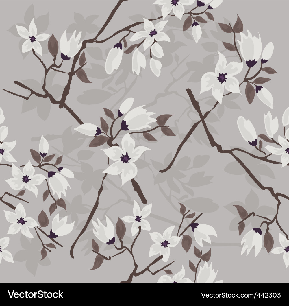 Cherry Branch Pattern vector image