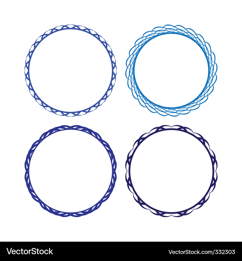 Decorative Frame Collection Vector Image