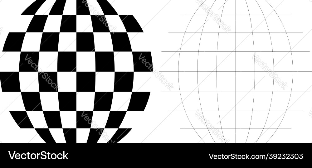 Distorted abstract geometric shape elements Distorted abstract geometric shape elements vector image
