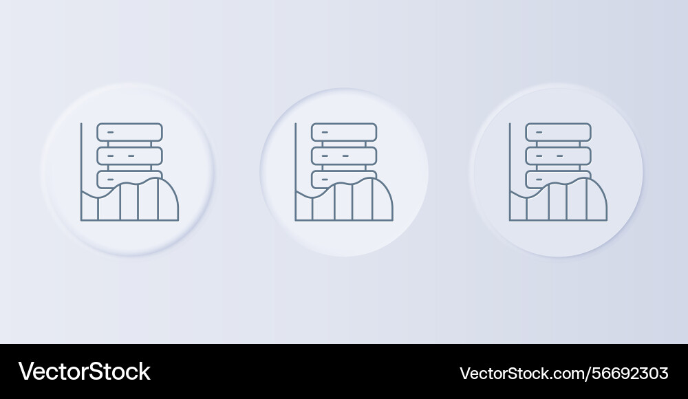 Grey server data web hosting icon isolated Grey server data web hosting icon isolated vector image