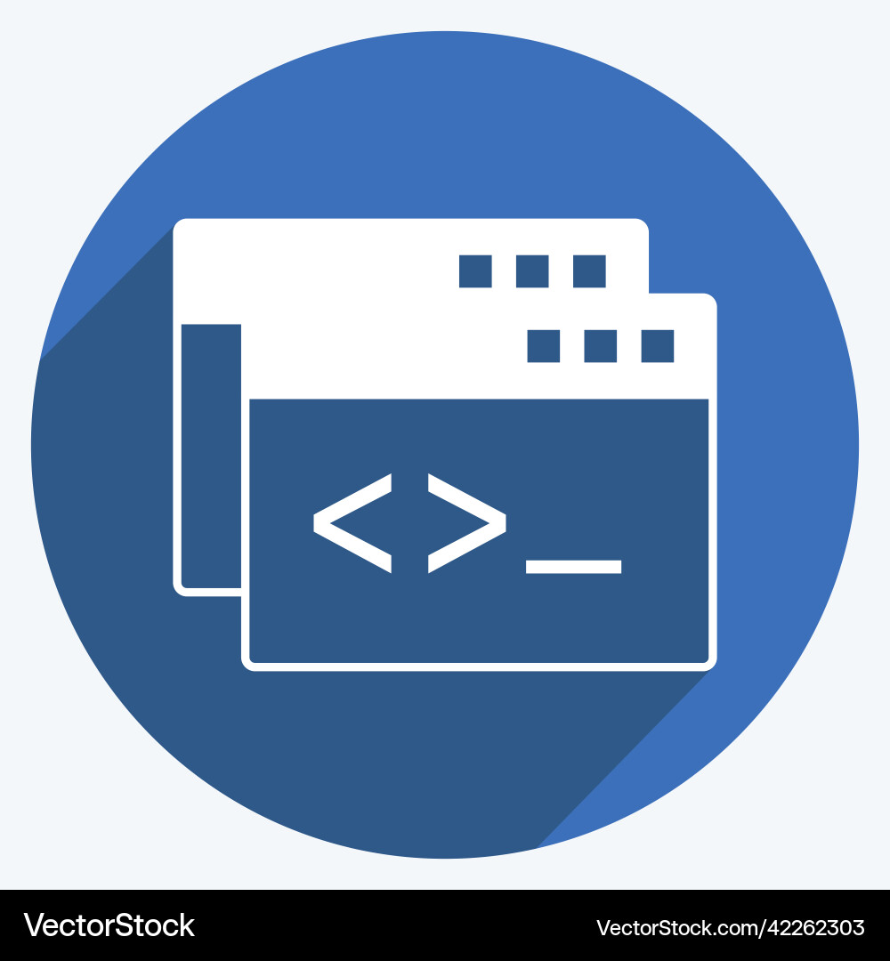 Icon custom coding suitable for programming Icon custom coding suitable for programming vector image