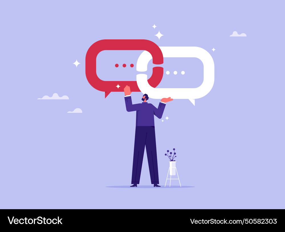 Link idea for solution concept Link idea for solution concept vector image