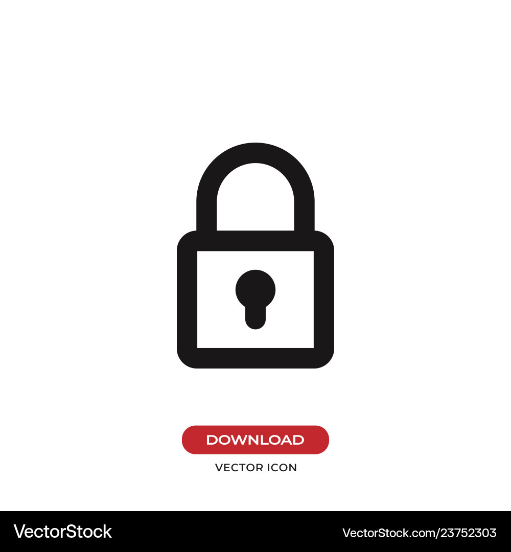 Lock icon Lock icon vector image