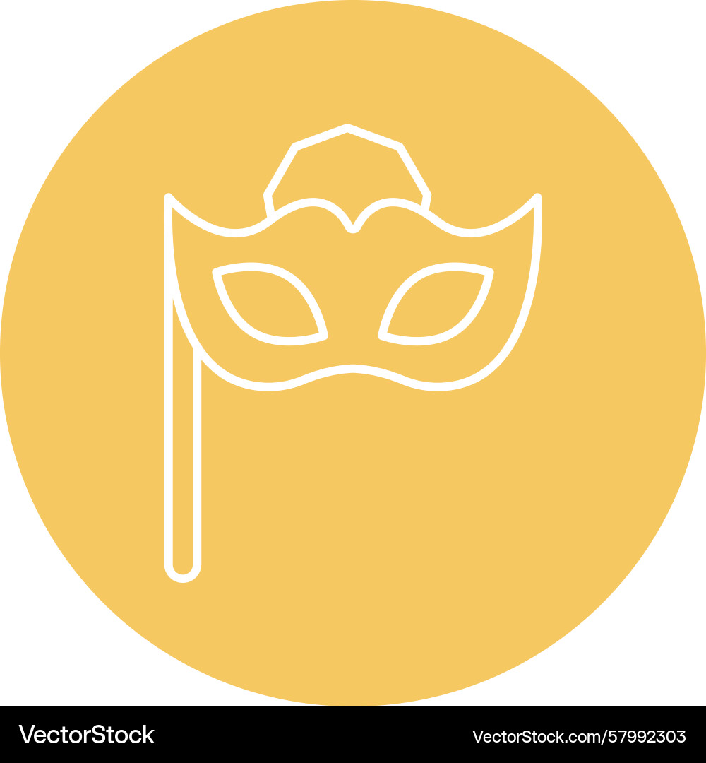 Mask line multi circle Vector Image