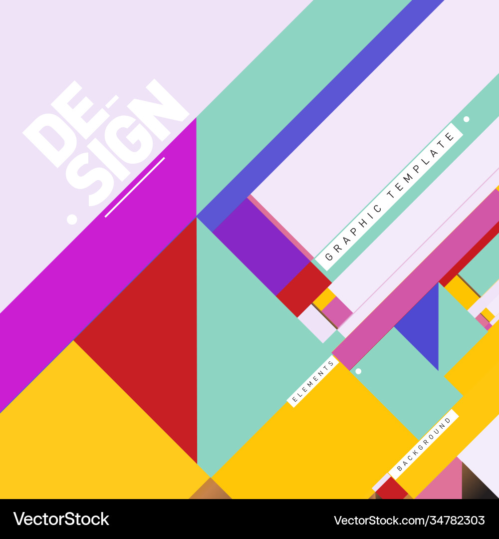 Modern colorful background material design vector image