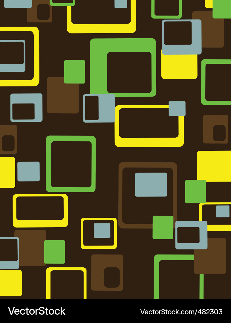 Retro Cube Background vector image