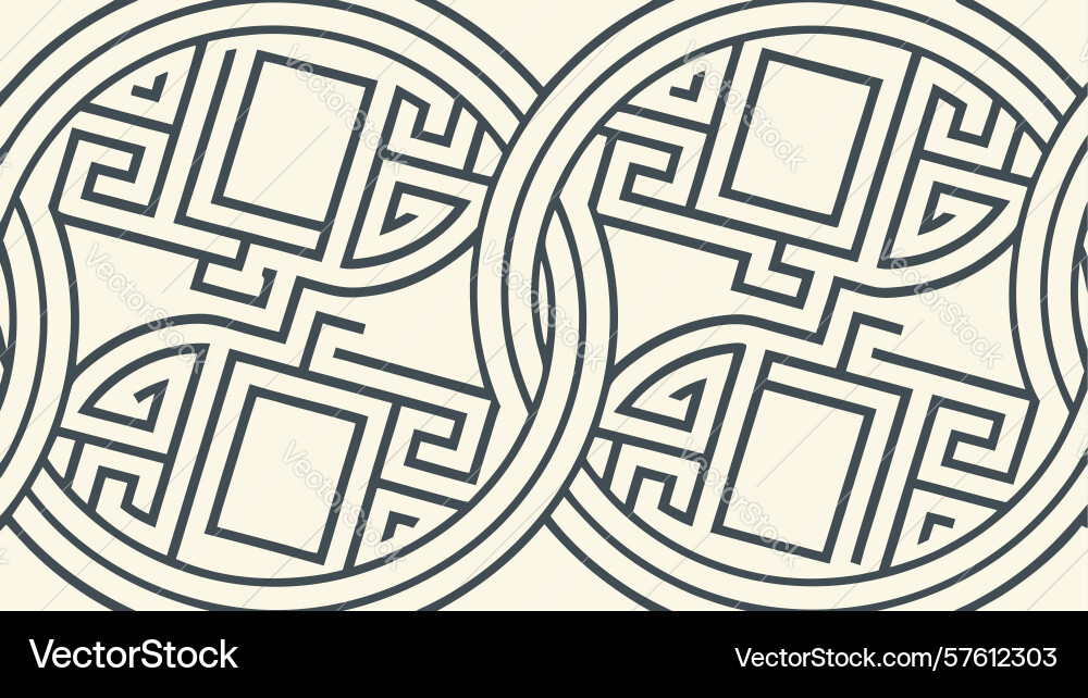 Seamless abstract labyrinth maze pattern design vector image