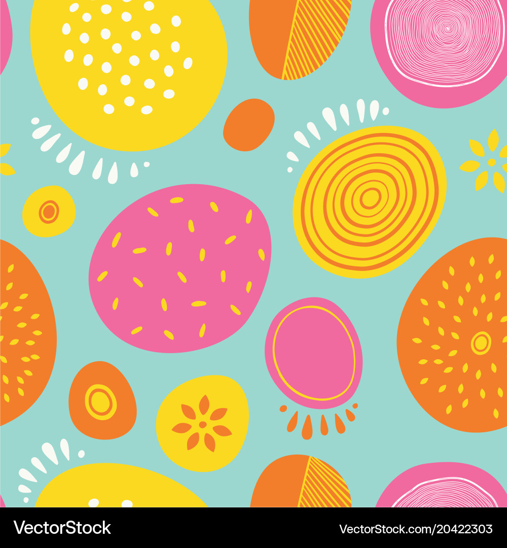 Seamless abstract pattern with circles vector image