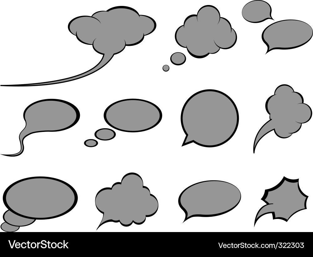 Speech bubbles Vector Image