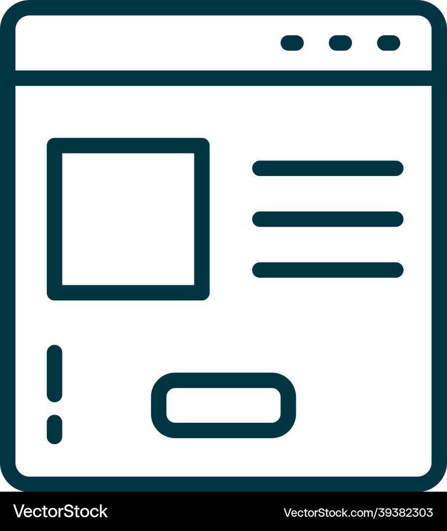 Web browser icon vector image