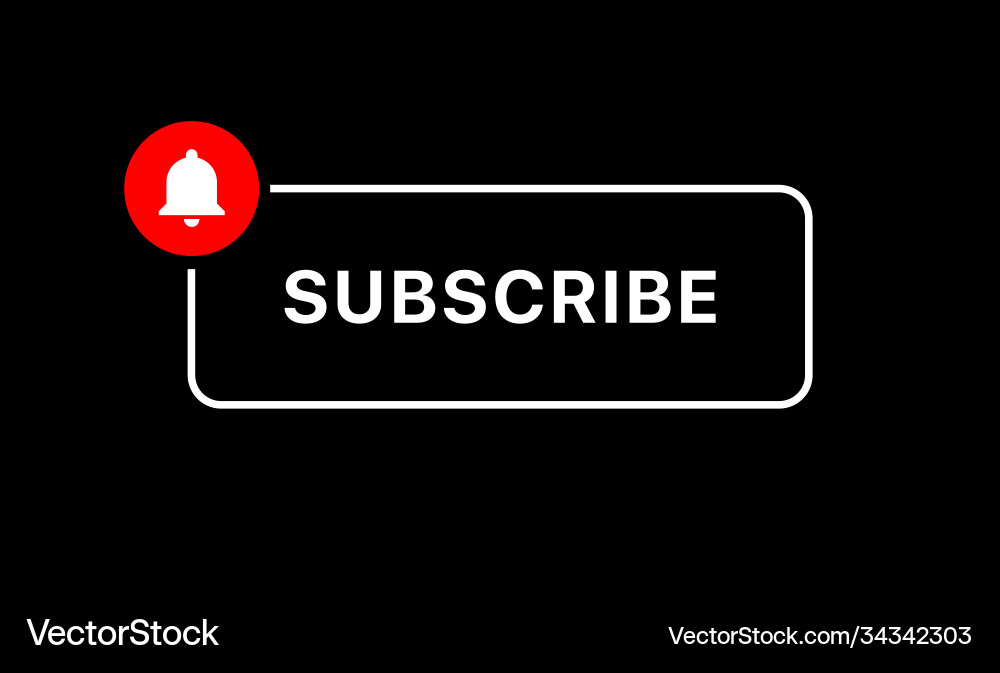 Youtube subscribe button textbox callout lower Youtube subscribe button textbox callout lower vector image