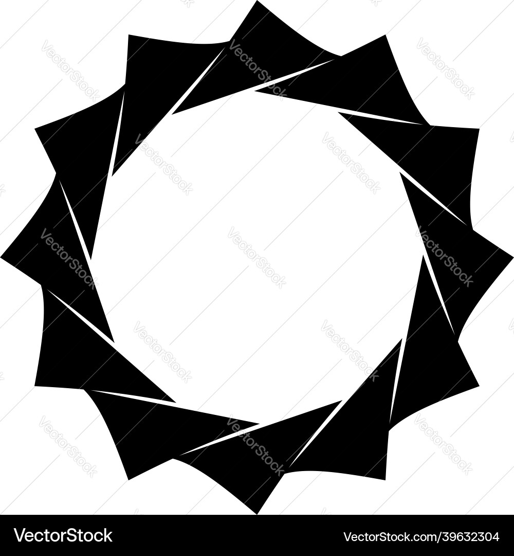 Abstract circular drawing amorphous nonfigurative Vector Image