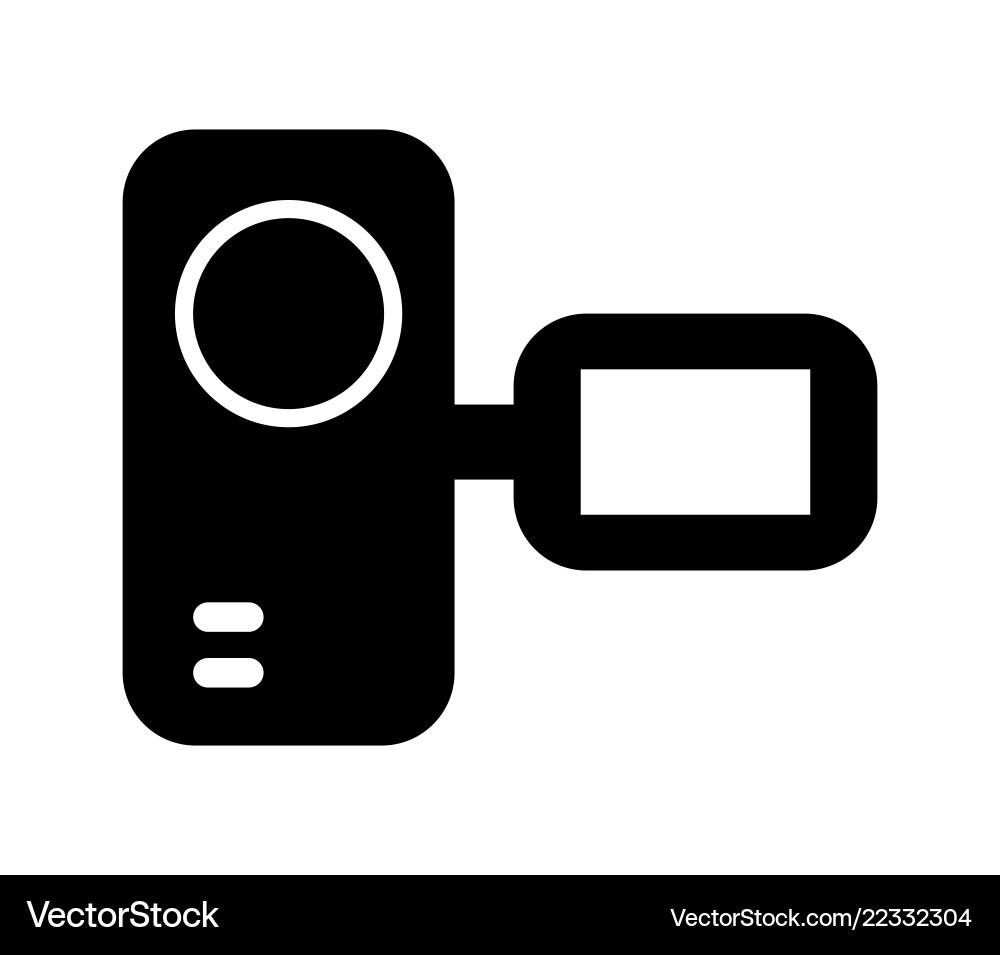 Camcorder Icon - Vintage Style Vektorbild