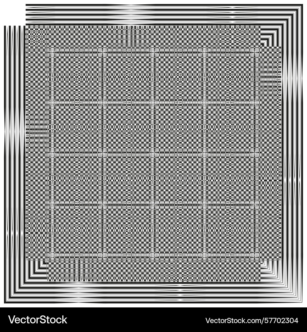 Chessboard grid pattern striped border frame Chessboard grid pattern striped border frame vector image