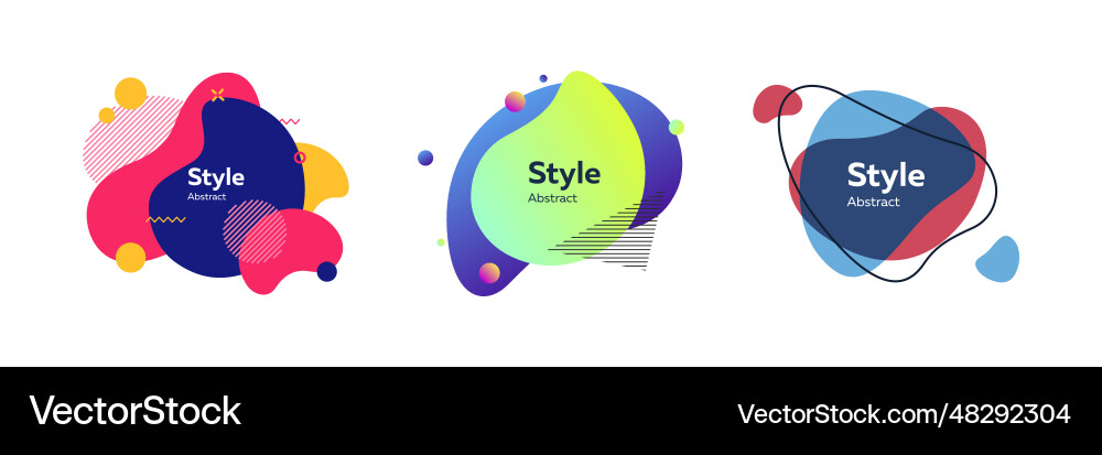 Collection of abstract element templates Collection of abstract element templates vector image