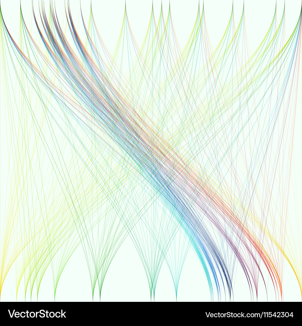 Colorful background with abstract waves lines vector image