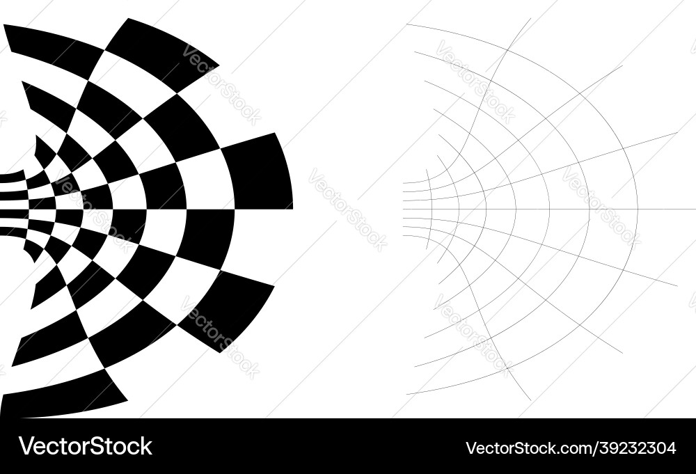 Distorted abstract geometric shape elements Distorted abstract geometric shape elements vector image
