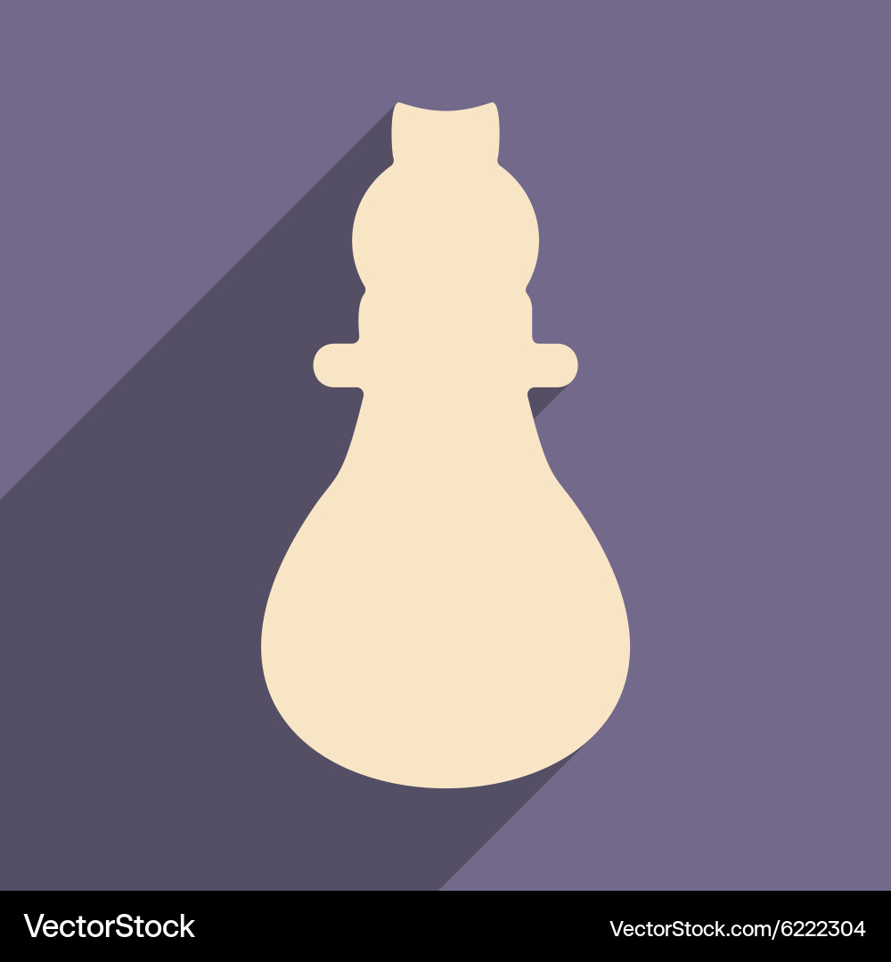 Flat with shadow icon and mobile application vector image