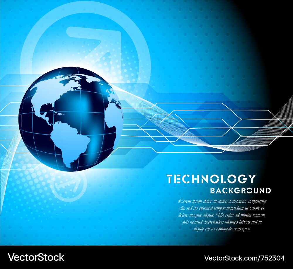 Global Network Background vector image