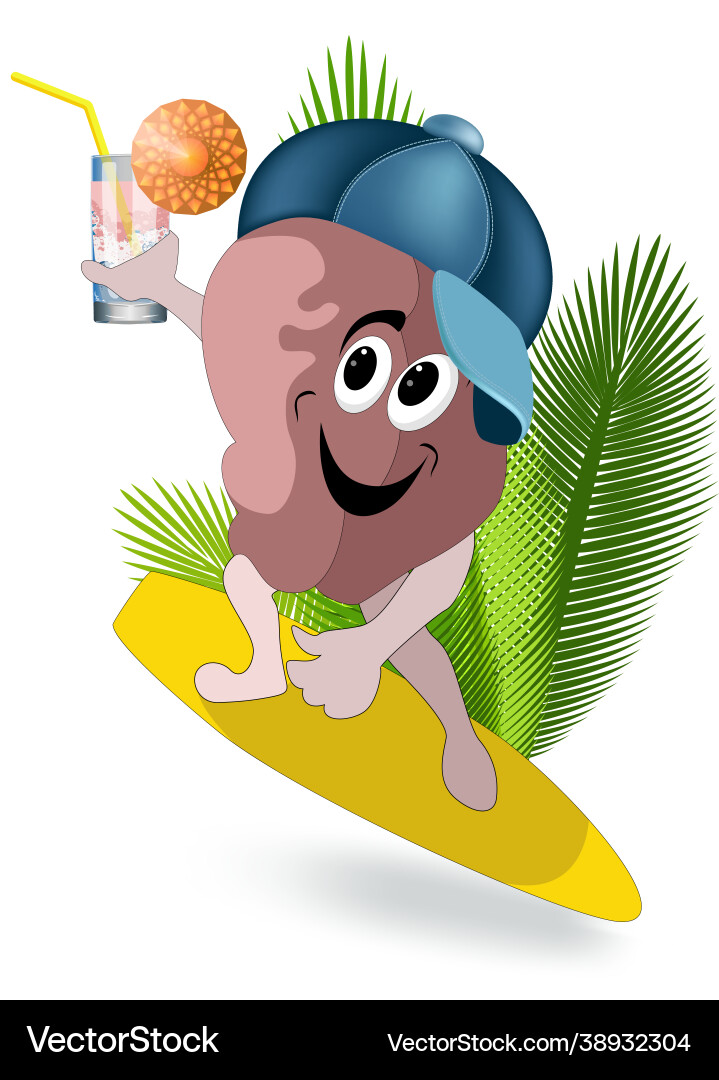 Image a character in form brain Image a character in form brain Vector Image