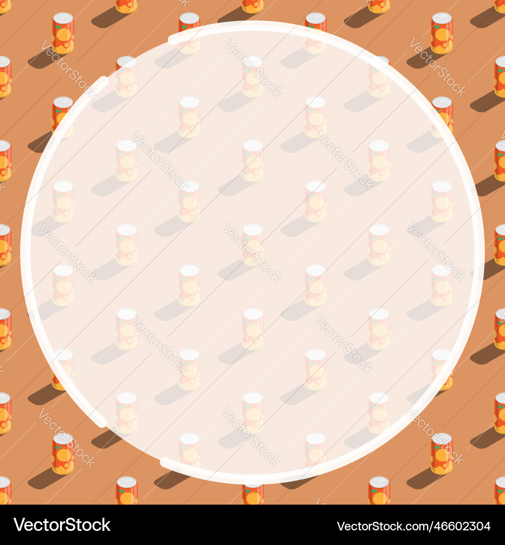 Round frame on background of seamless pattern Round frame on background of seamless pattern vector image