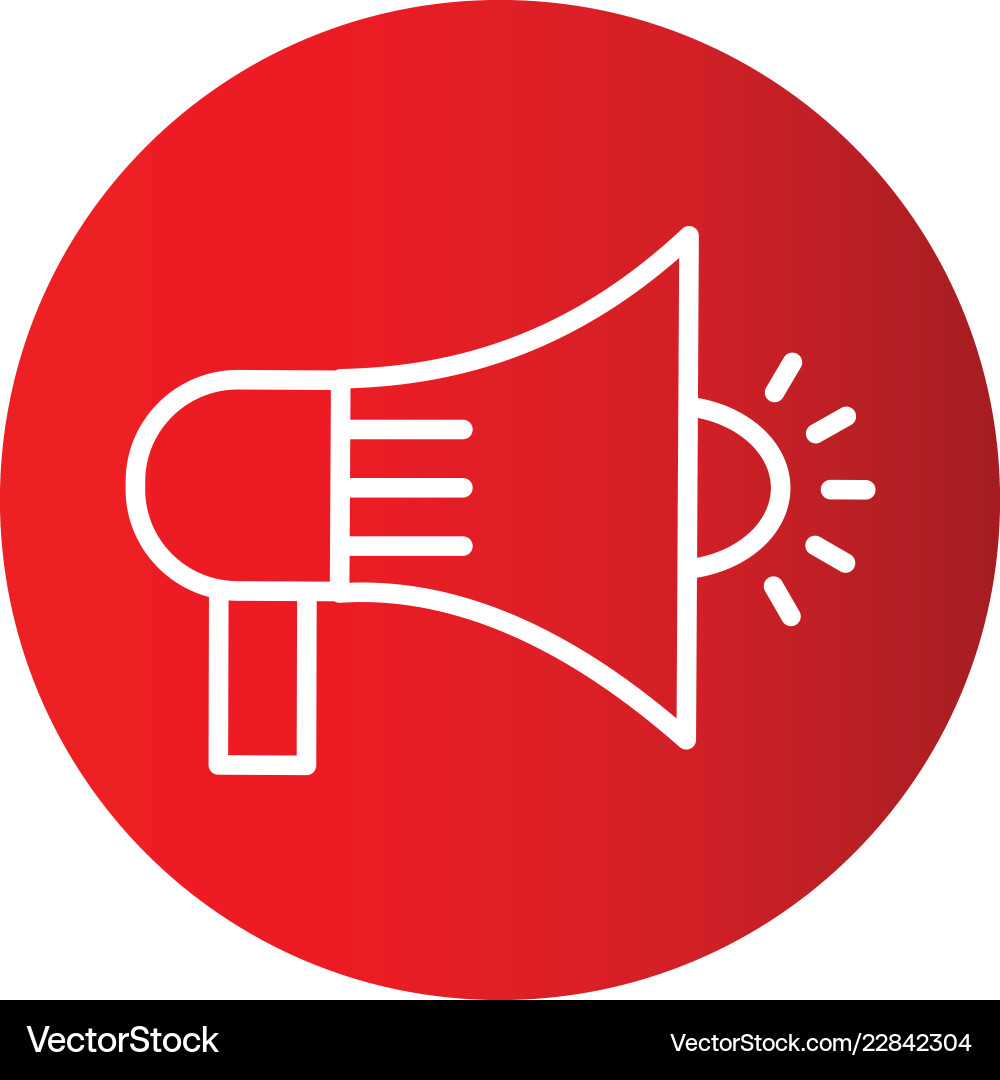 Speaker icon in creative design with elements Vector Image