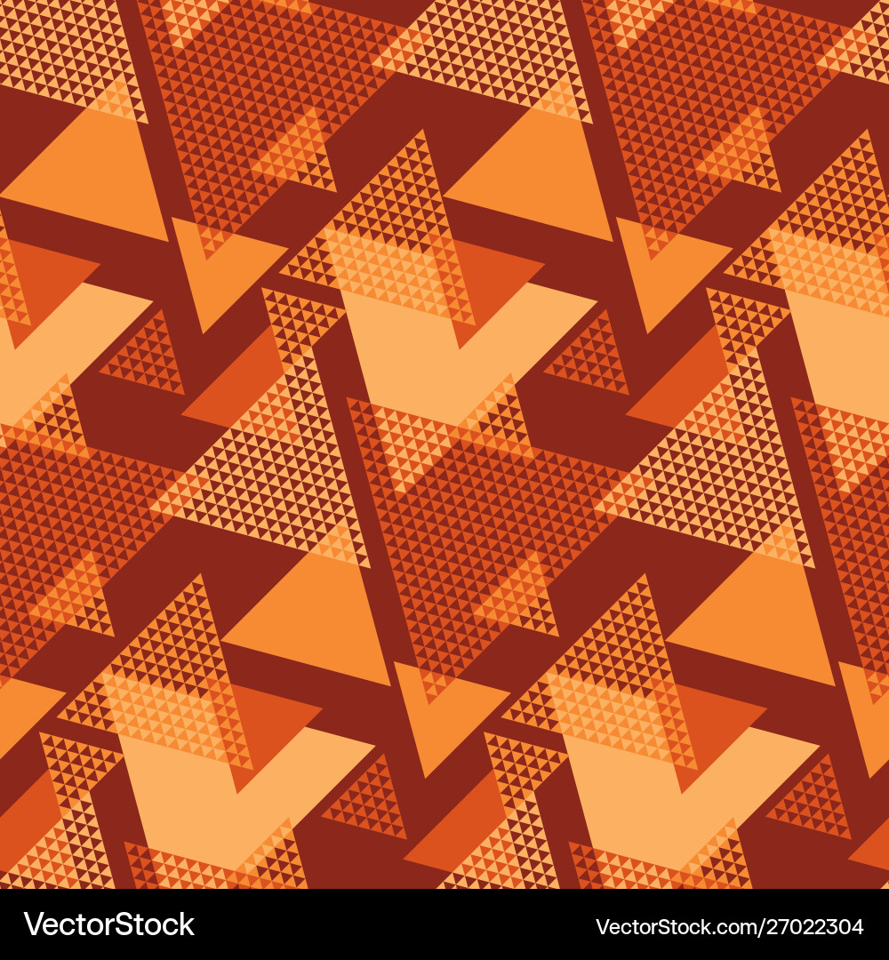 Textured geometric triangles seamless pattern Textured geometric triangles seamless pattern vector image