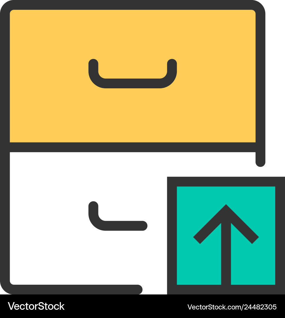 Archive icon design interaction Vector Image