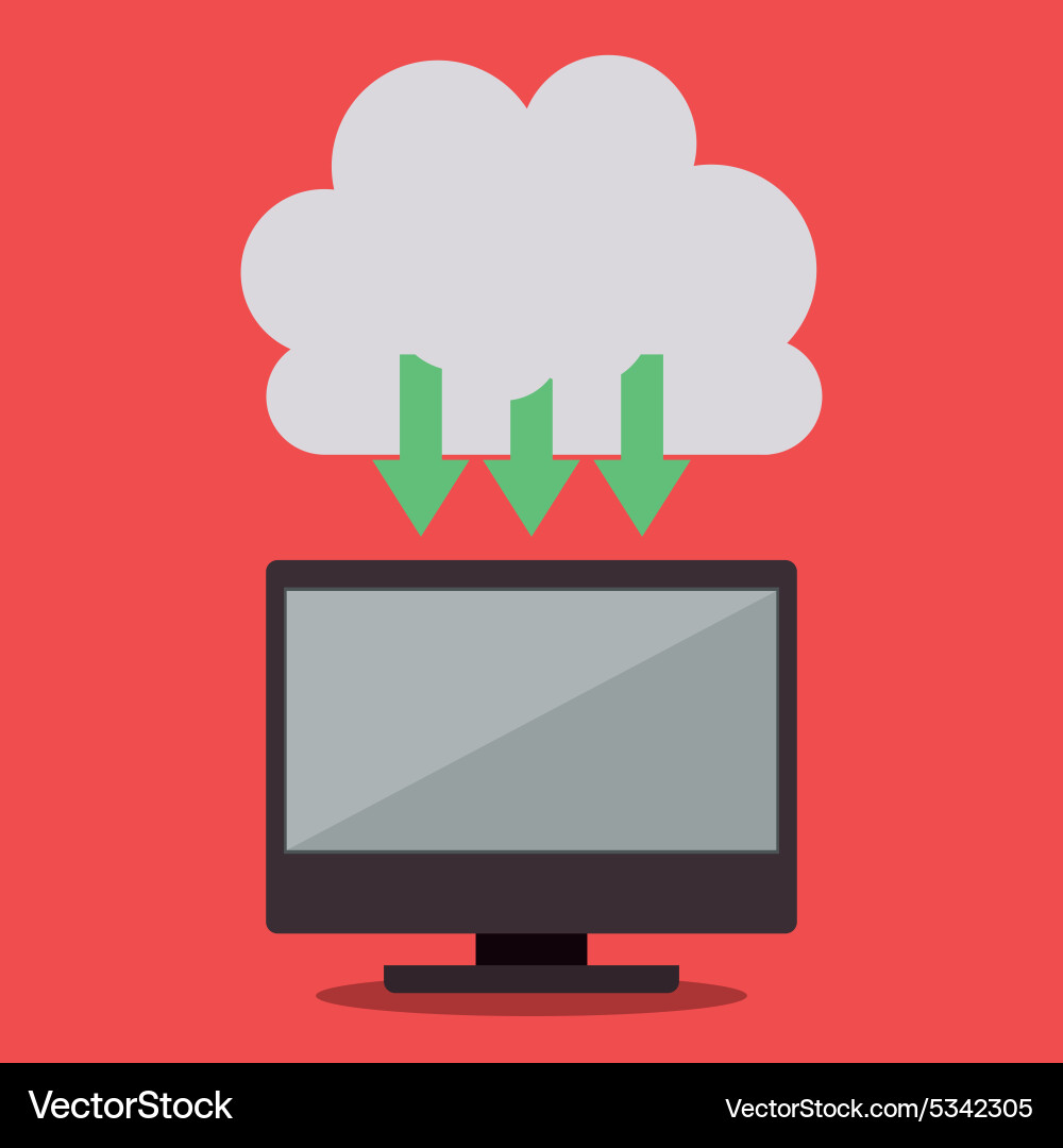 Cloud computing design Vector Image