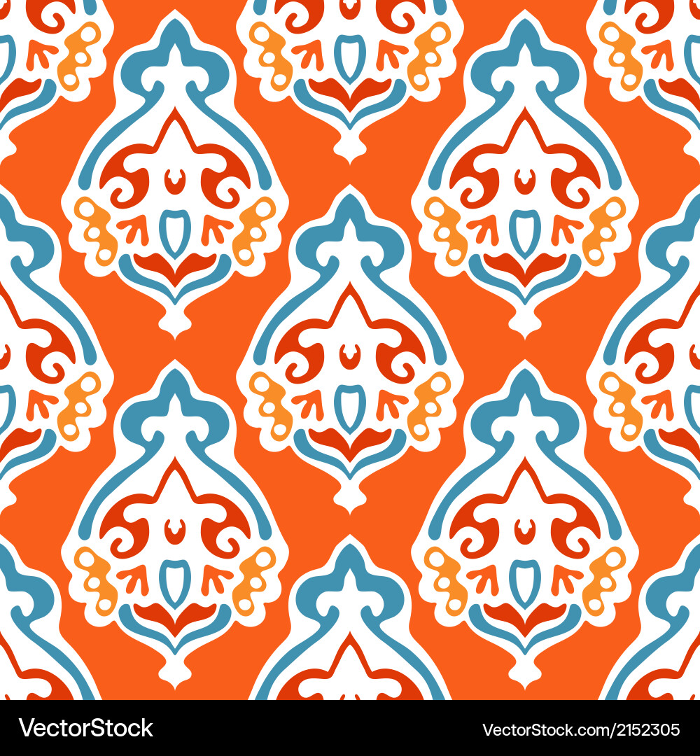 Damask seamless abstract design Vector Image