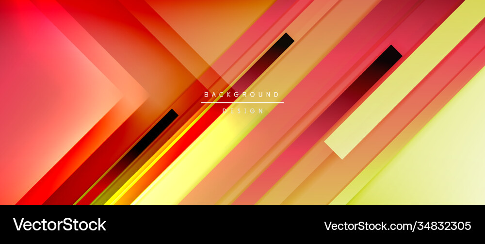 Dynamic lines on fluid color gradient trendy Vector Image