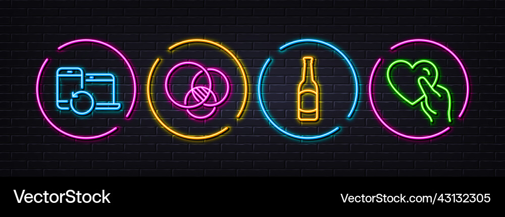 Euler diagram beer and recovery devices minimal Euler diagram beer and recovery devices minimal vector image