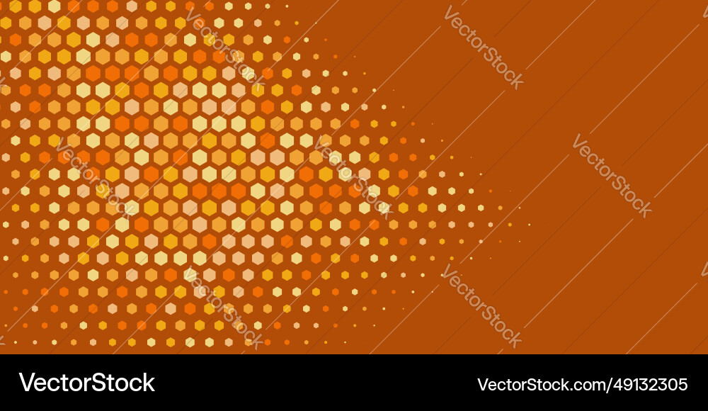 Geometric abstract hexagon multi color background vector image