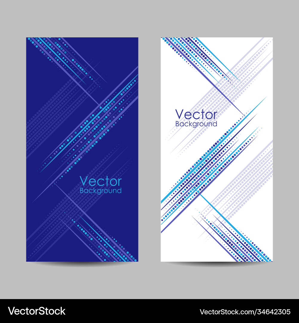 Set banners with dots and lines Set banners with dots and lines vector image