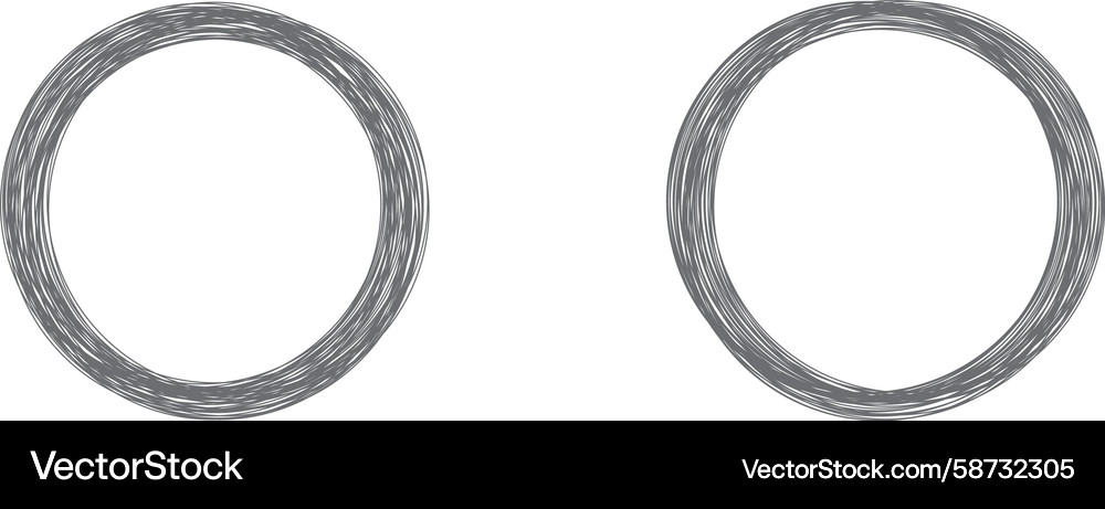 Thin coils of wire for graphics and web design Vector Image