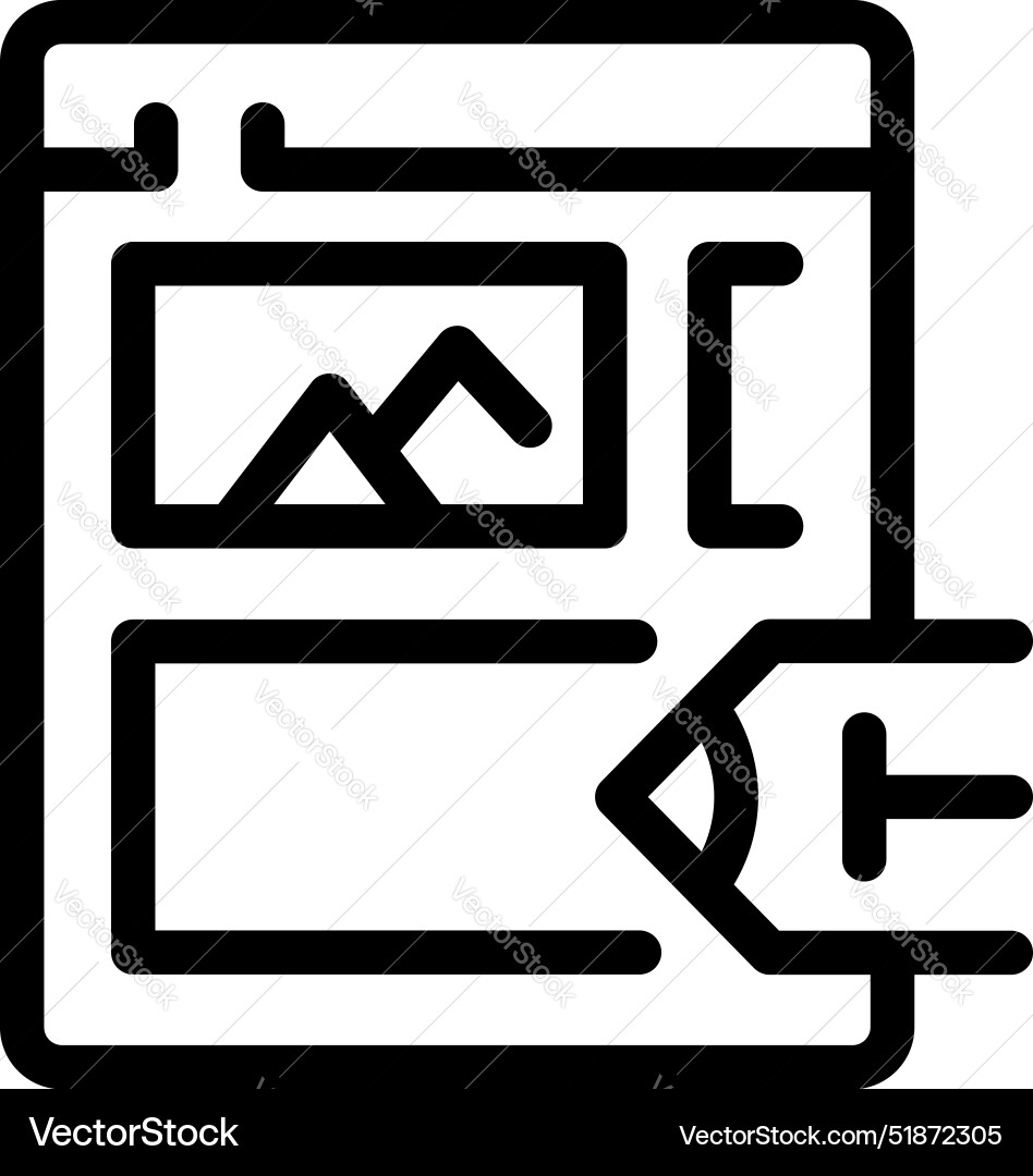 Web-Entwickler hinzufügen Foto zu Website-Layout mit Web-Entwickler hinzufügen Foto zu Website-Layout mit Vektorbild