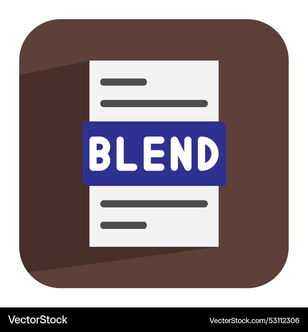 Blend document flat icon file icons for each Blend document flat icon file icons for each vector image
