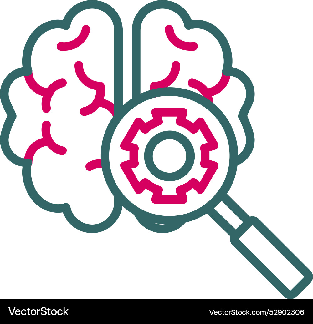 Deep learning icon design Vector Image