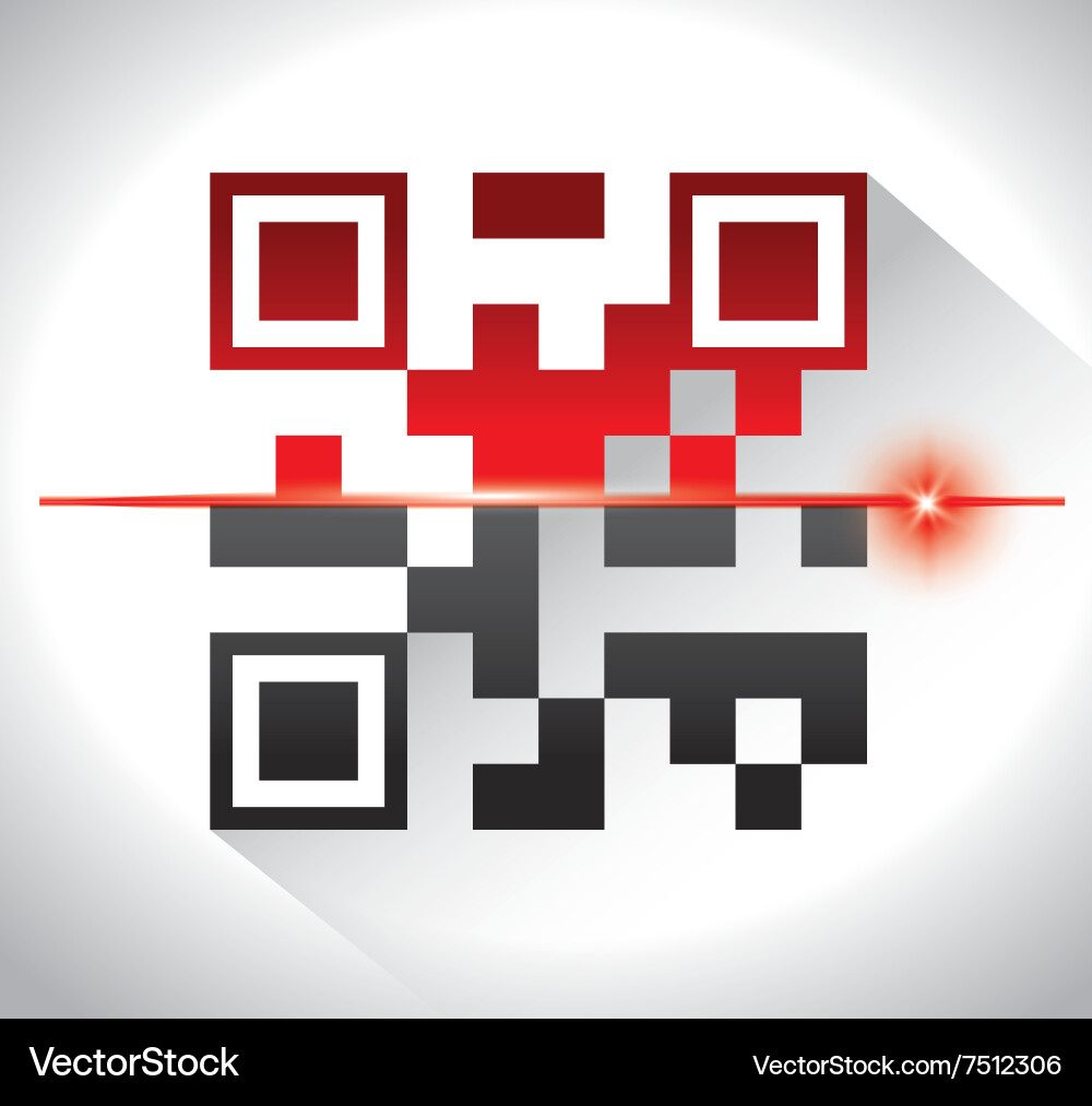 Digital code design vector image