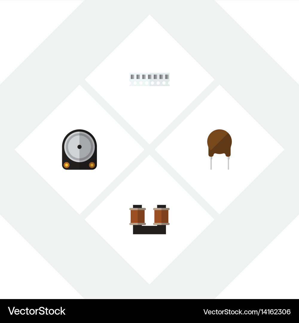 Flat device set of hdd triode memory and other vector image