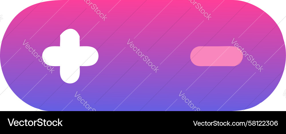 Gamepad Input Bar Icon - Gradient Vector Image