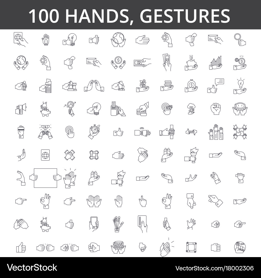 Handgestricke Touch & Shake Vektorbild