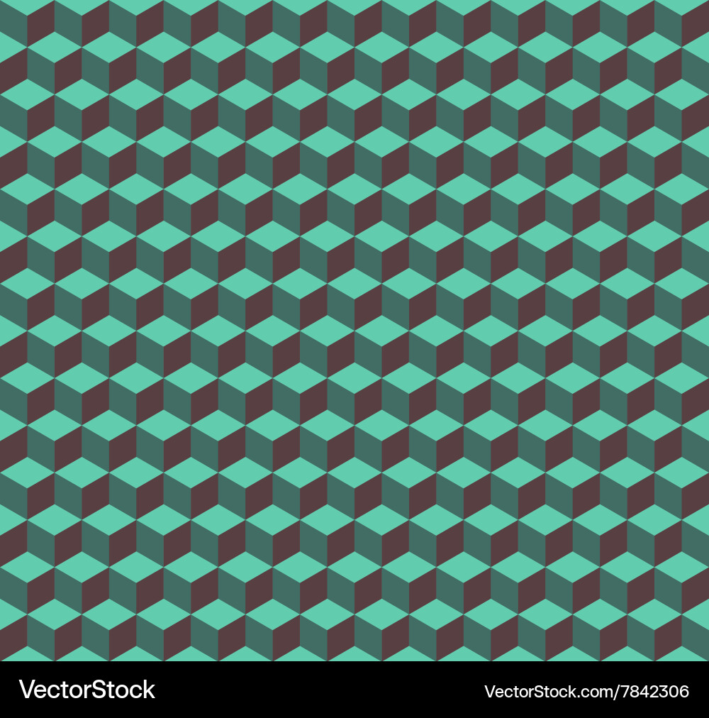 Isometric Cube Pattern - Geometric Vector Image