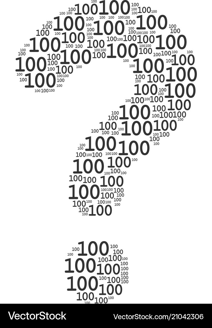 Query composition of 100 text icons Query composition of 100 text icons vector image