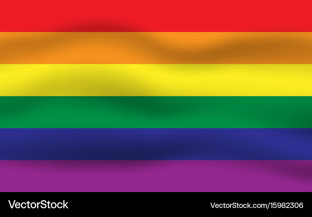 Rainbow flag movement background Royalty Free Vector Image