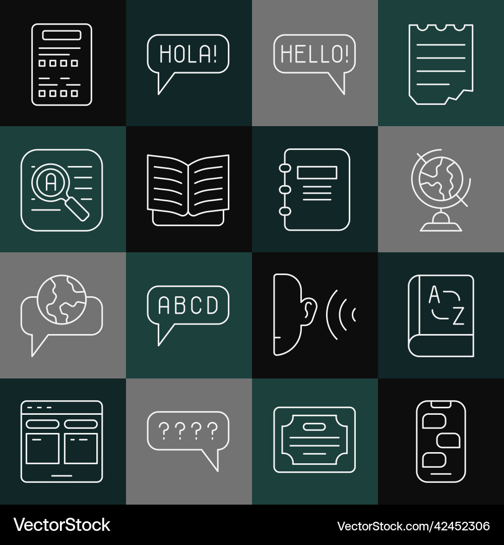 Set line new chat messages notification Set line new chat messages notification vector image