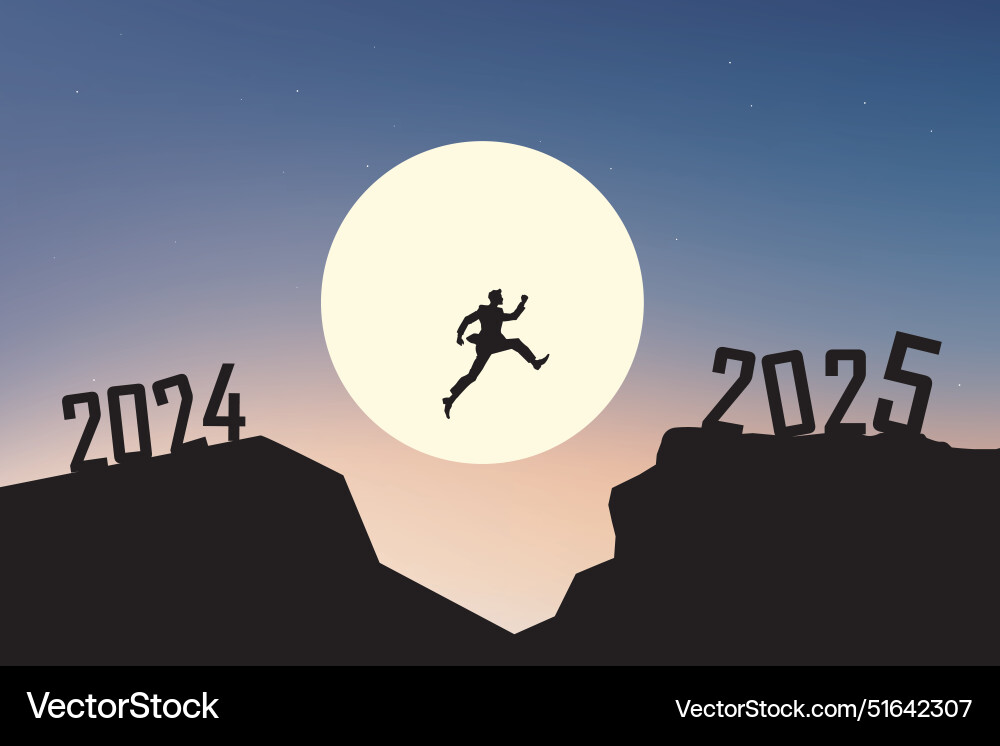 2025 goals and achievements goodbye 2024 bannner 2025 goals and achievements goodbye 2024 bannner vector image