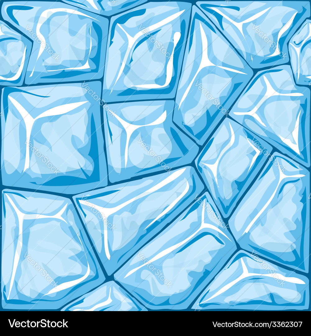 Blue ice seamless pattern – Royalty-Free Vector | VectorStock