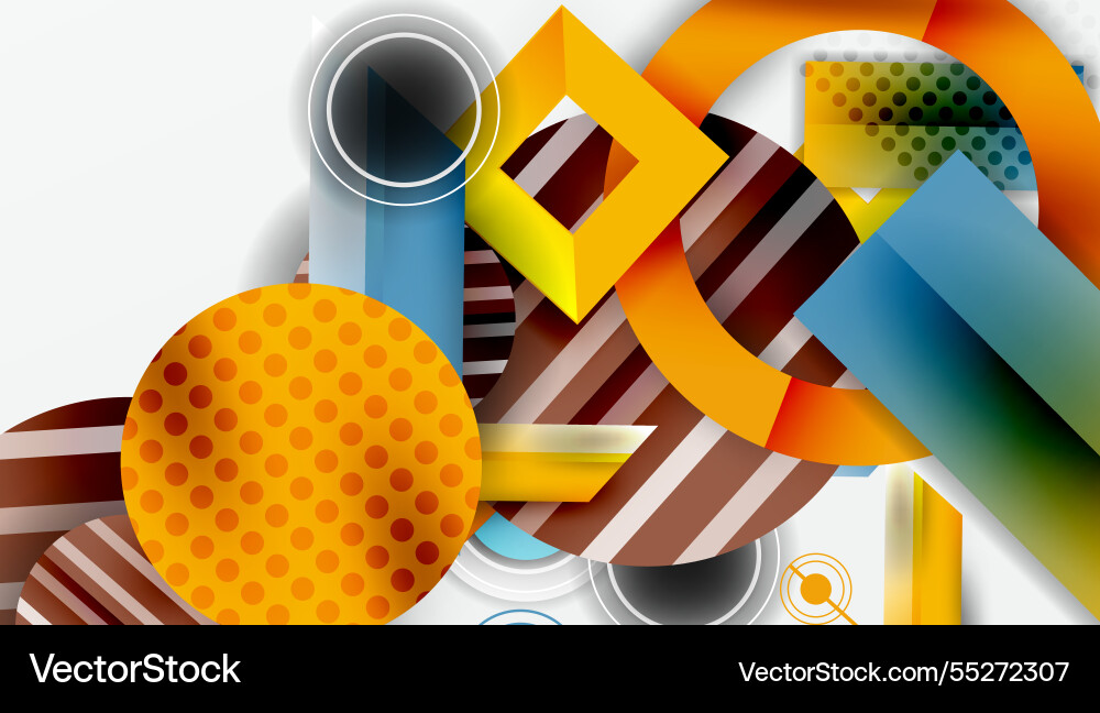 Dynamic complex geometric abstract background Dynamic complex geometric abstract background vector image