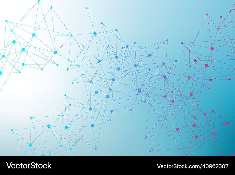 Geometric abstract background with connected line Geometric abstract background with connected line Vector Image